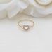 Cute Solid 14K Gold Heart Ring