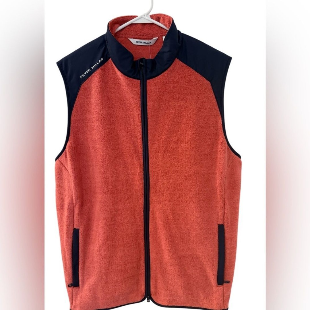 Peter Millar Fade Zip Up Fleece Vest Size L NWT