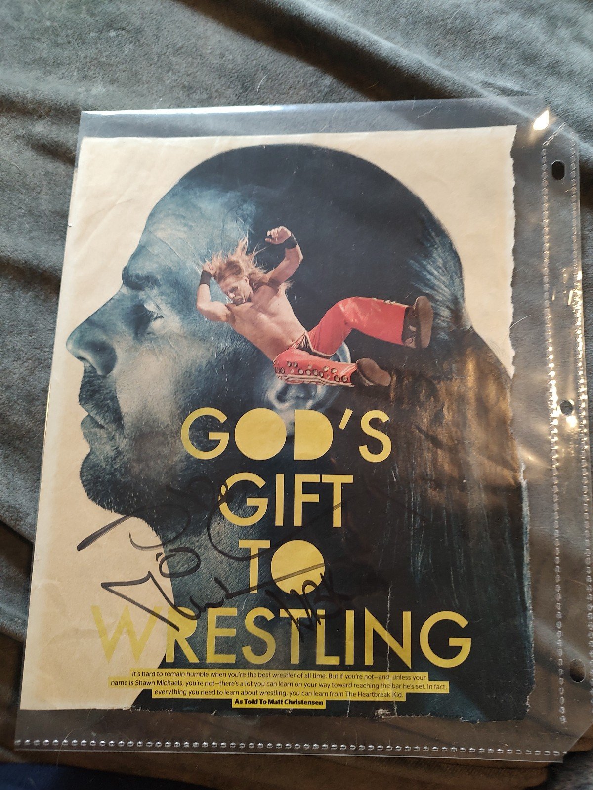 Shawn Michaels Autographed Picture