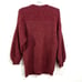 Free People Easy Street Tunic Sweater Large Maroon Oversize Slouchy Boat Neck