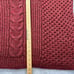 Free People Easy Street Tunic Sweater Large Maroon Oversize Slouchy Boat Neck