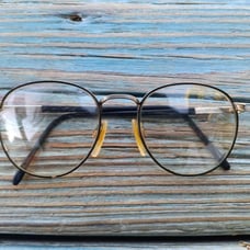 Vtg Full Rim Black Frame Oversized Glasses Unbranded Frame Only Wire Frames