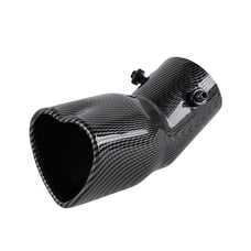 New Carbon Heart Shaped Stainless Steel Car Exhaust Pipe Muffler Tip Curved