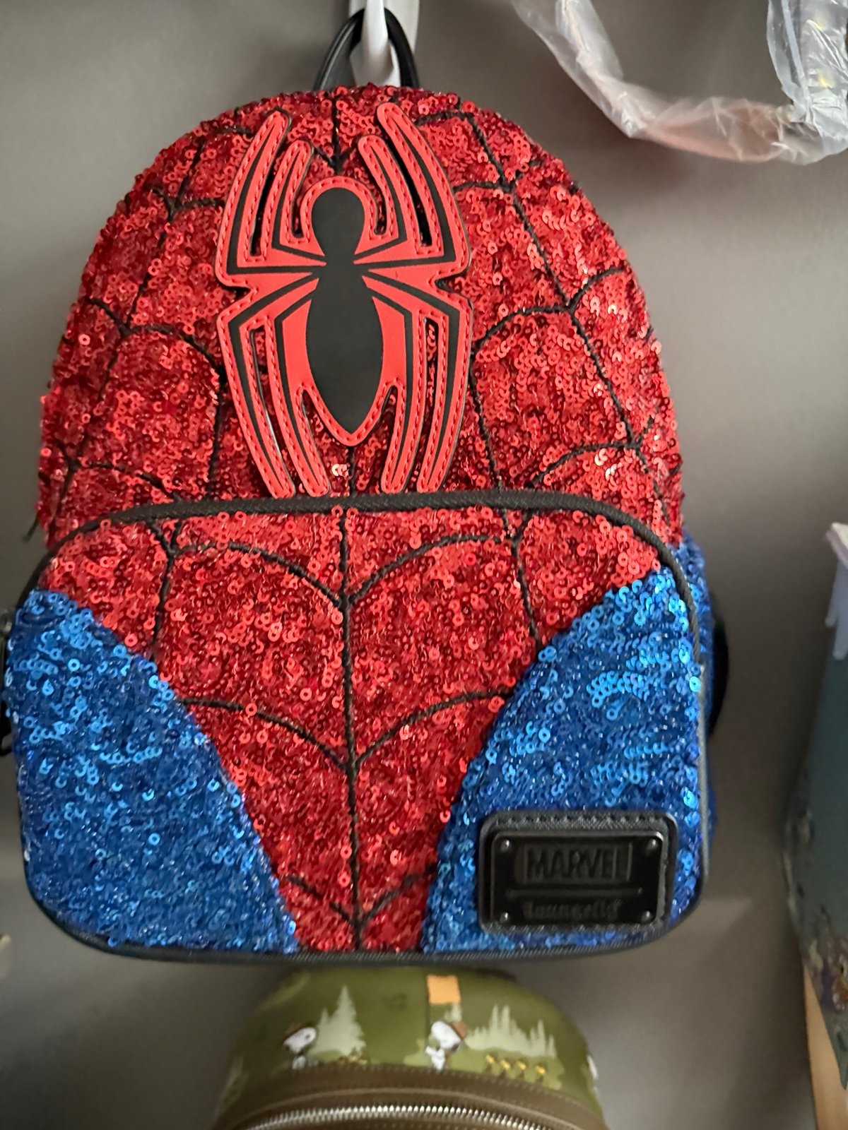 Spider man sequin Loungefly