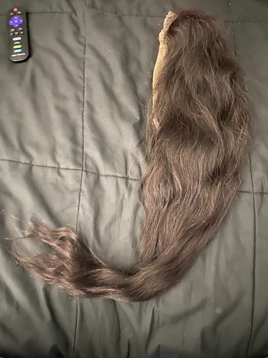Dark brown/ black lace wig hair