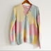 LoveShackFancy Naveen V-Neck Pullover Sweater Tie Dye Fairy Tale Women’s Small