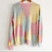 LoveShackFancy Naveen V-Neck Pullover Sweater Tie Dye Fairy Tale Women’s Small
