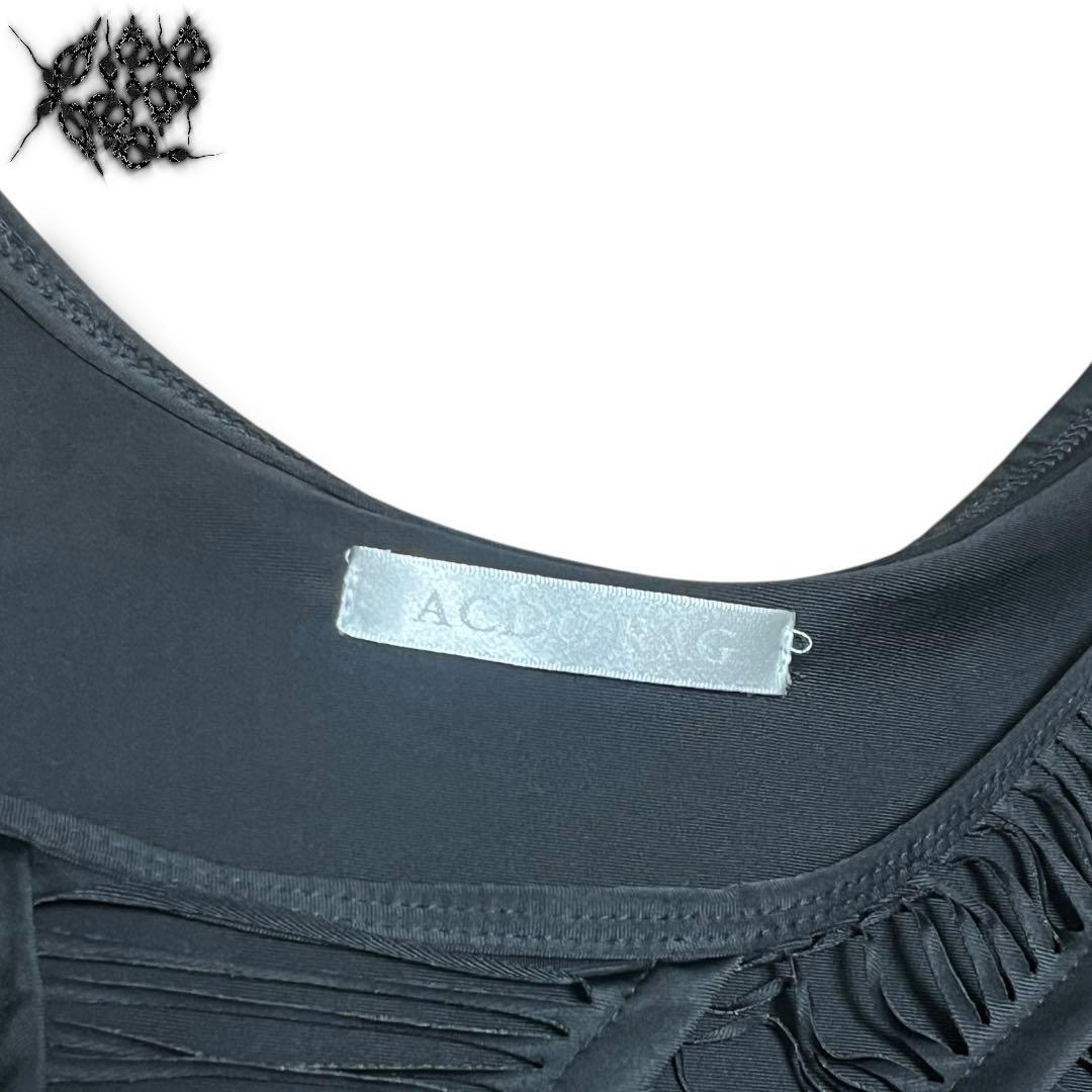 高価値セリー ACDC RAG Tank Damaged Spider トップス