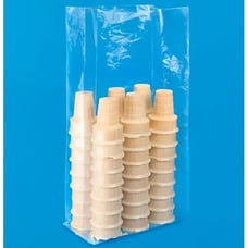 ULINE Gusseted 1 Mil Poly Bags, GSTD , 8 x 4 x 18\