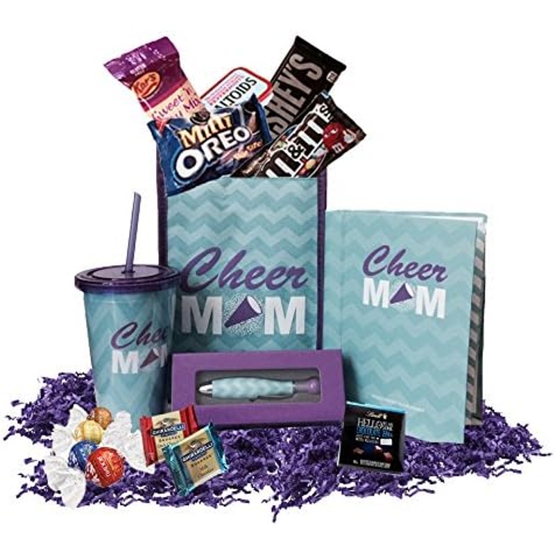 Cheer Mom Thermal Lunch Bag Cup Notebook Pen Candy Snacks Gift Set Bundle