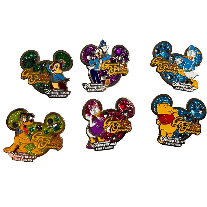 Disney Daisy Donald Trading Pin Pooh Pluto Goofy Shanghai Lapel Pin Brooch Badge