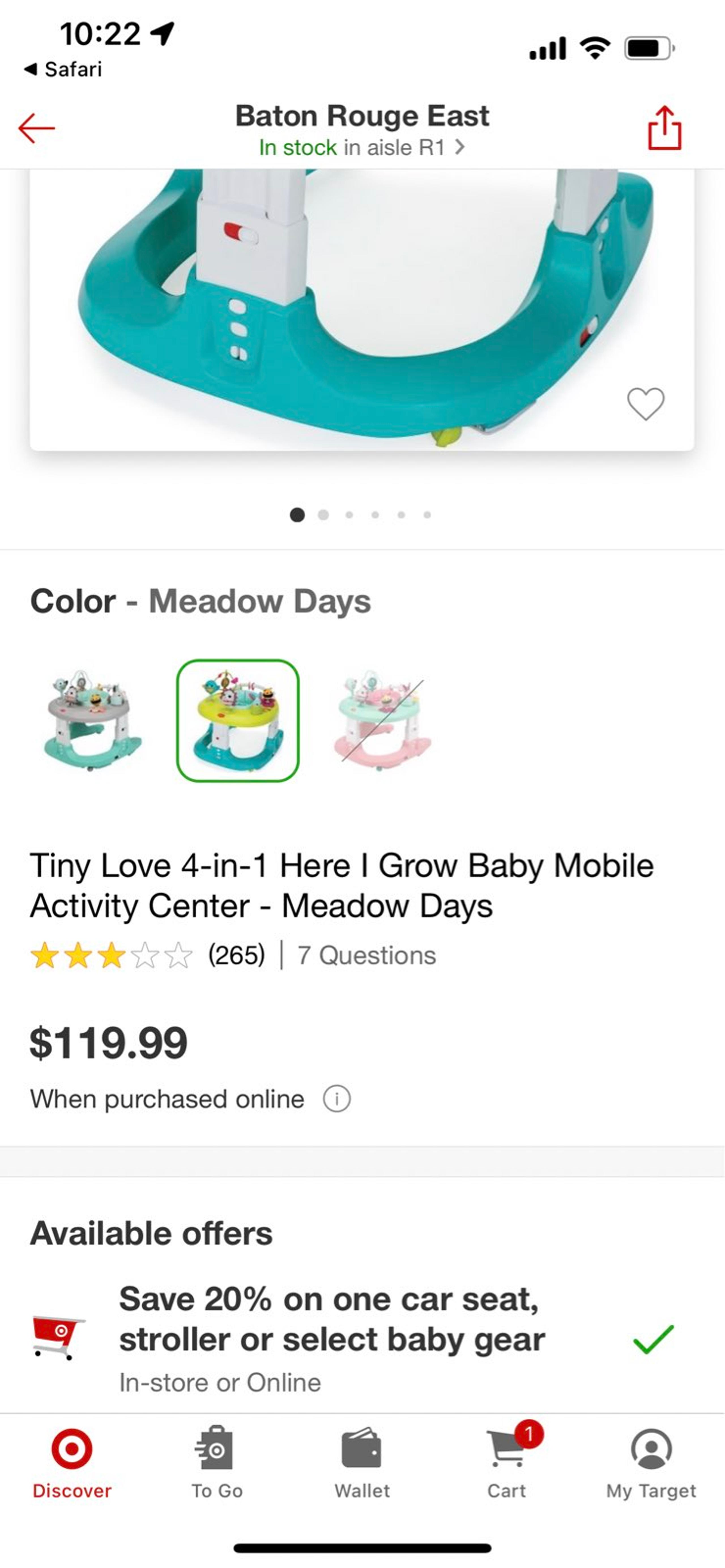 Baby walker by tiny love