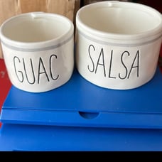 Mud pie Salsa And Guac Bowls