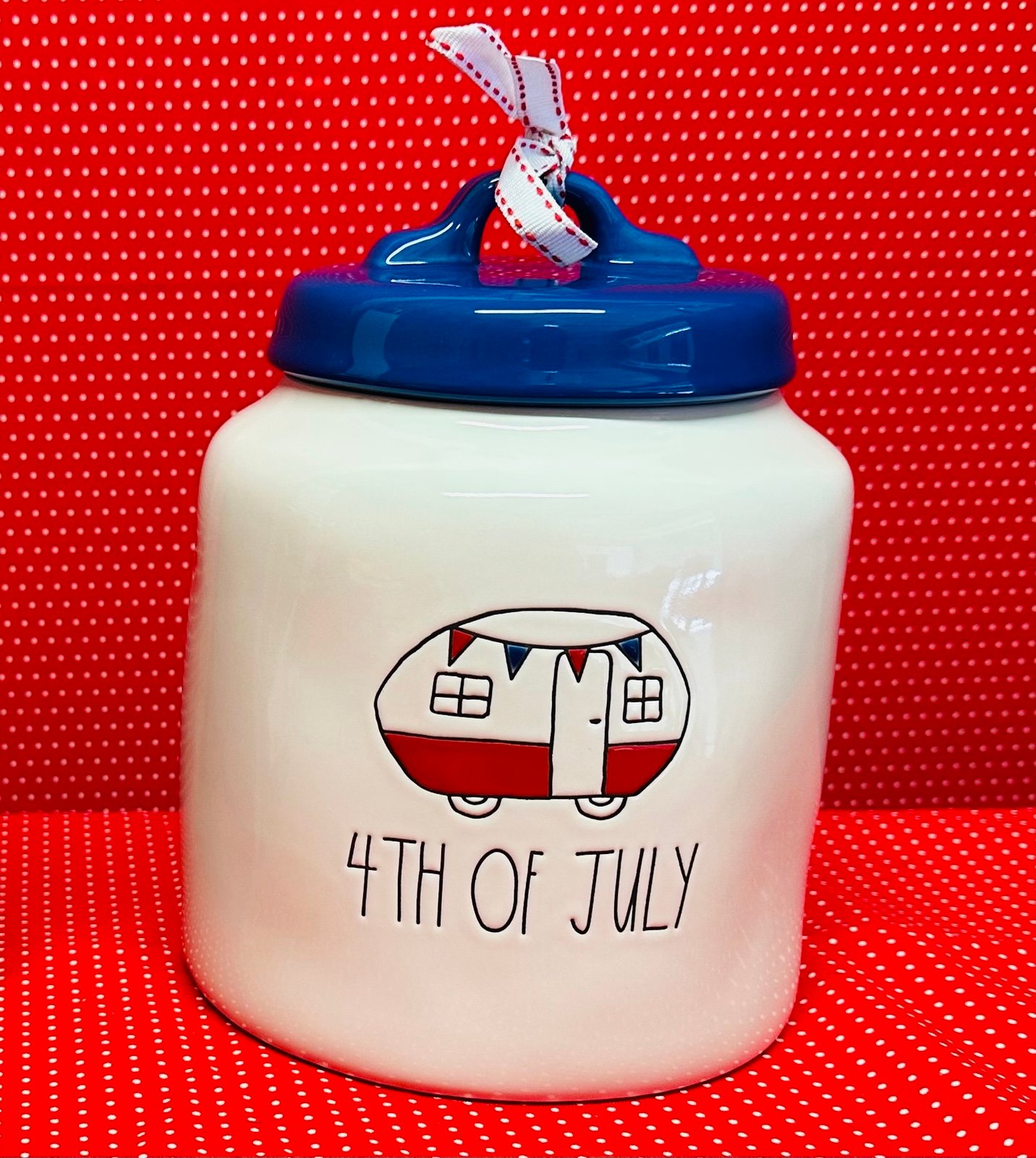 Rae Dunn 4th of July Lg Chunky Canister