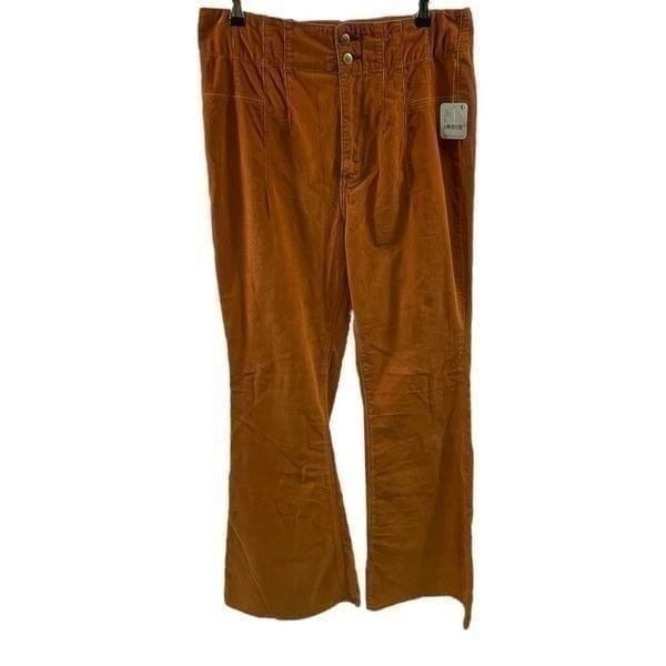 We The Free by Free People NWT Jayde Flare Apricot Corduroy Jeans Size 31