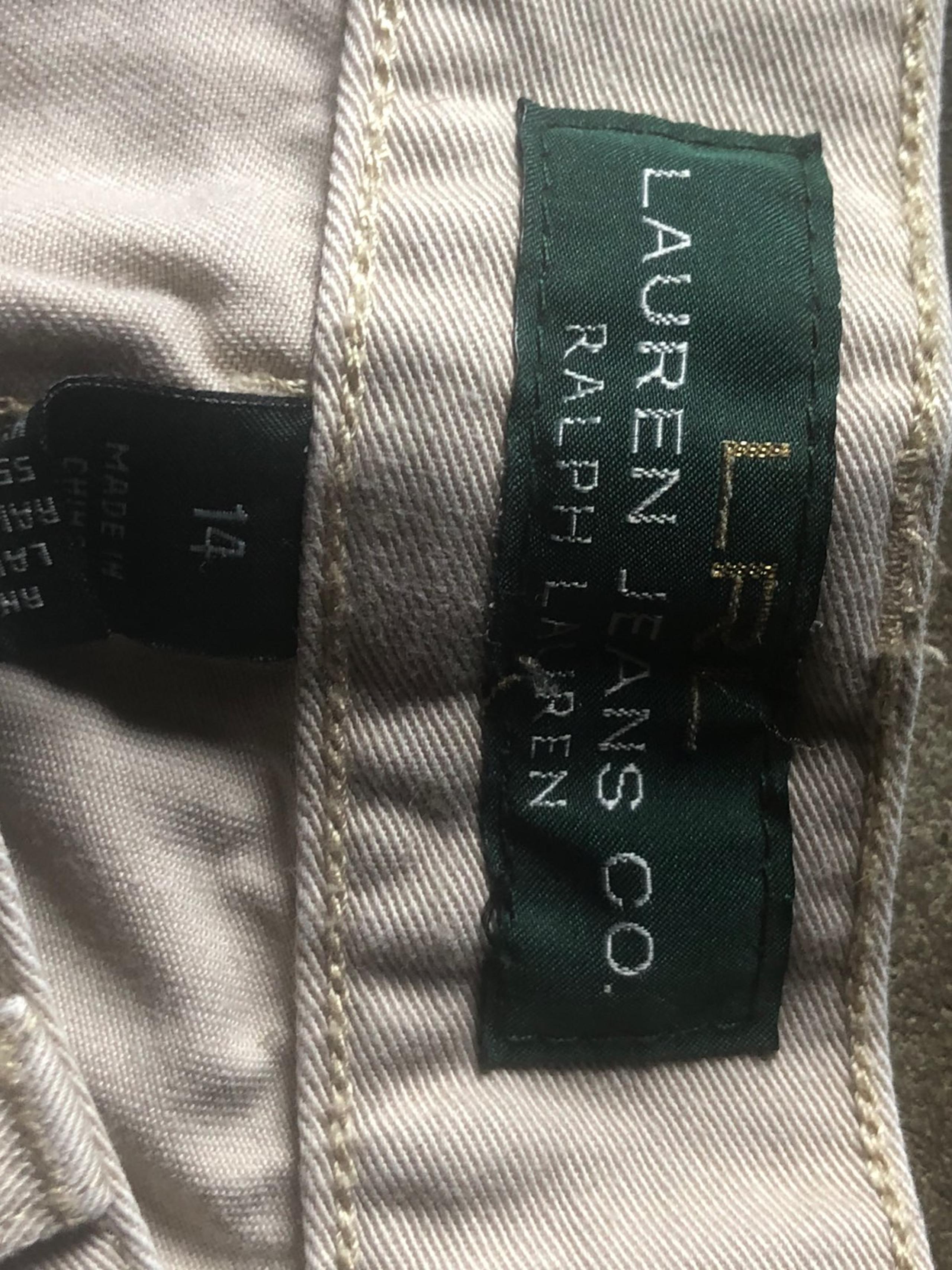 Ralph Lauren khakis size 14, classic mid