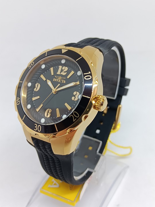 Invicta Angel 17486 Women's 38mm Gold S/Steel Japanese Quartz Watch NWOT