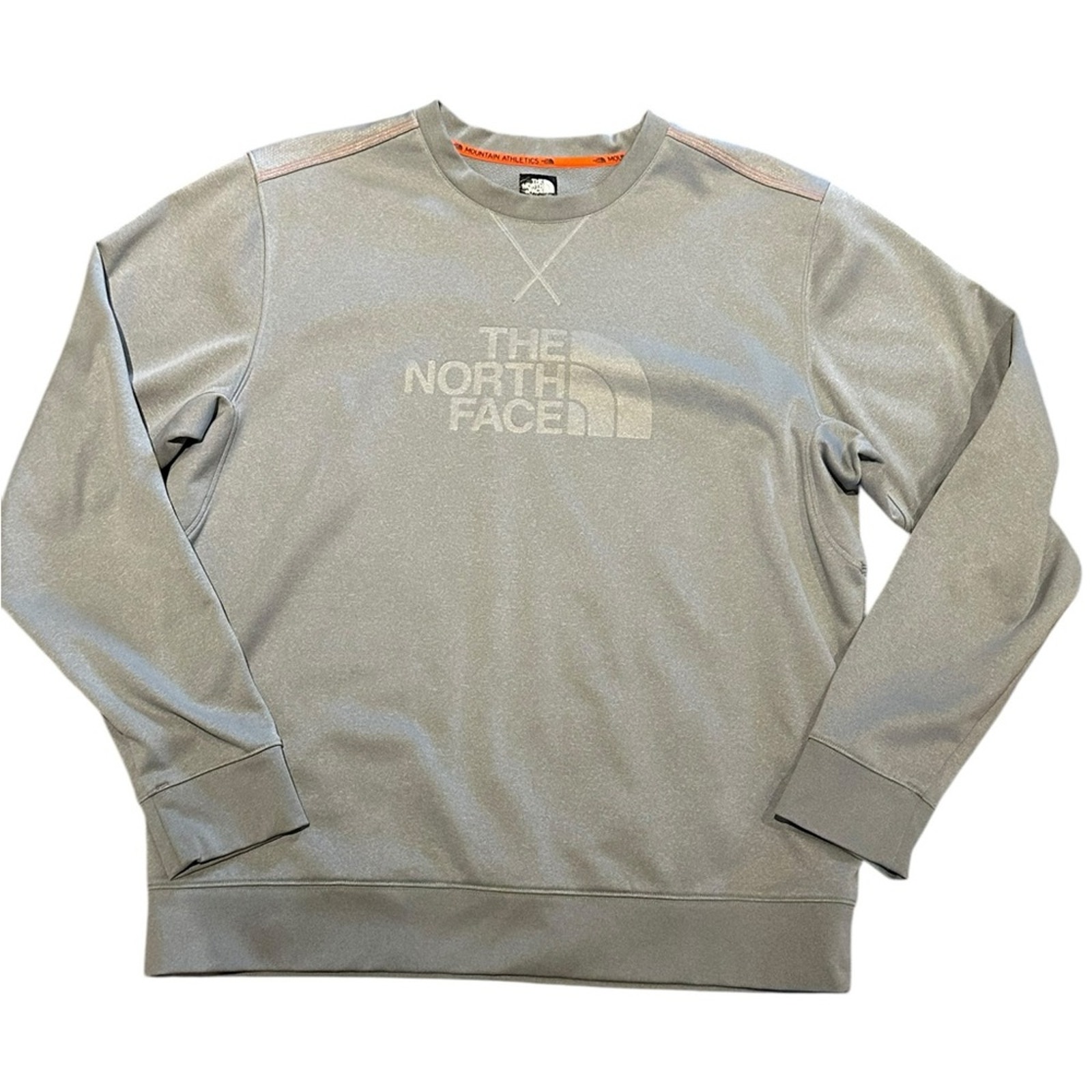 The North Face Sport Men's Size Large Gray Sweatshirt with Embossed Logo