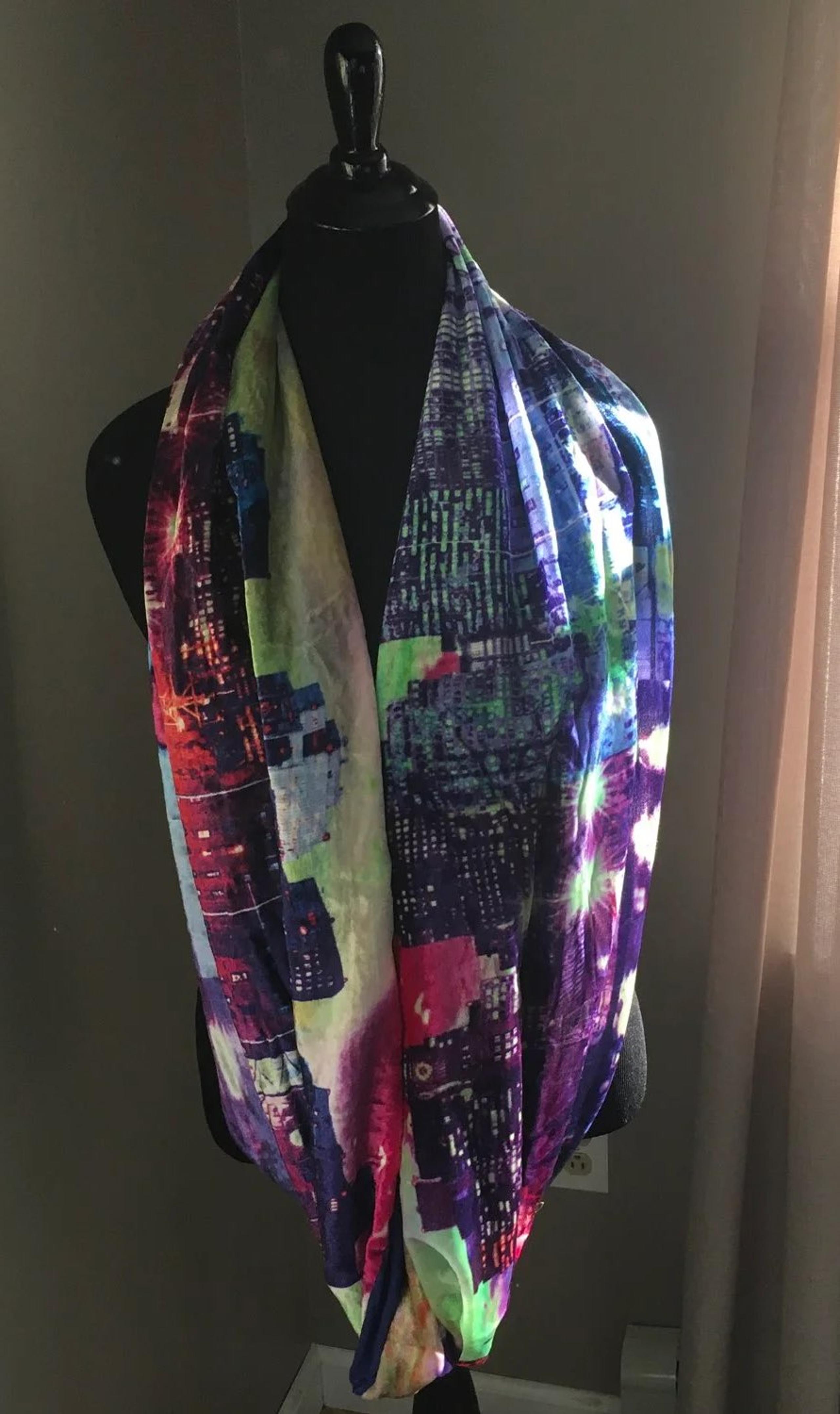 CYNTHIA ROWLEY VELVET INFINITY SCARF