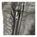 Hollister Women's Small Black Faux Leather Zip Jacket Moto Grunge Biker Y2K