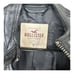 Hollister Women's Small Black Faux Leather Zip Jacket Moto Grunge Biker Y2K