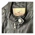 Hollister Women's Small Black Faux Leather Zip Jacket Moto Grunge Biker Y2K