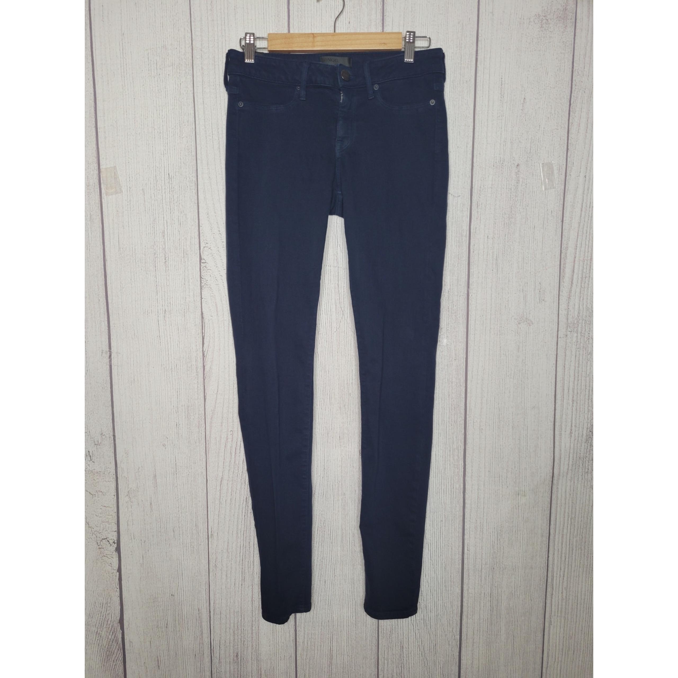 Vince Made In USA Dark Blue Elastic Waist Jeggings Womens 29