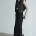 CLANE W FACE FRINGE KNIT VEST