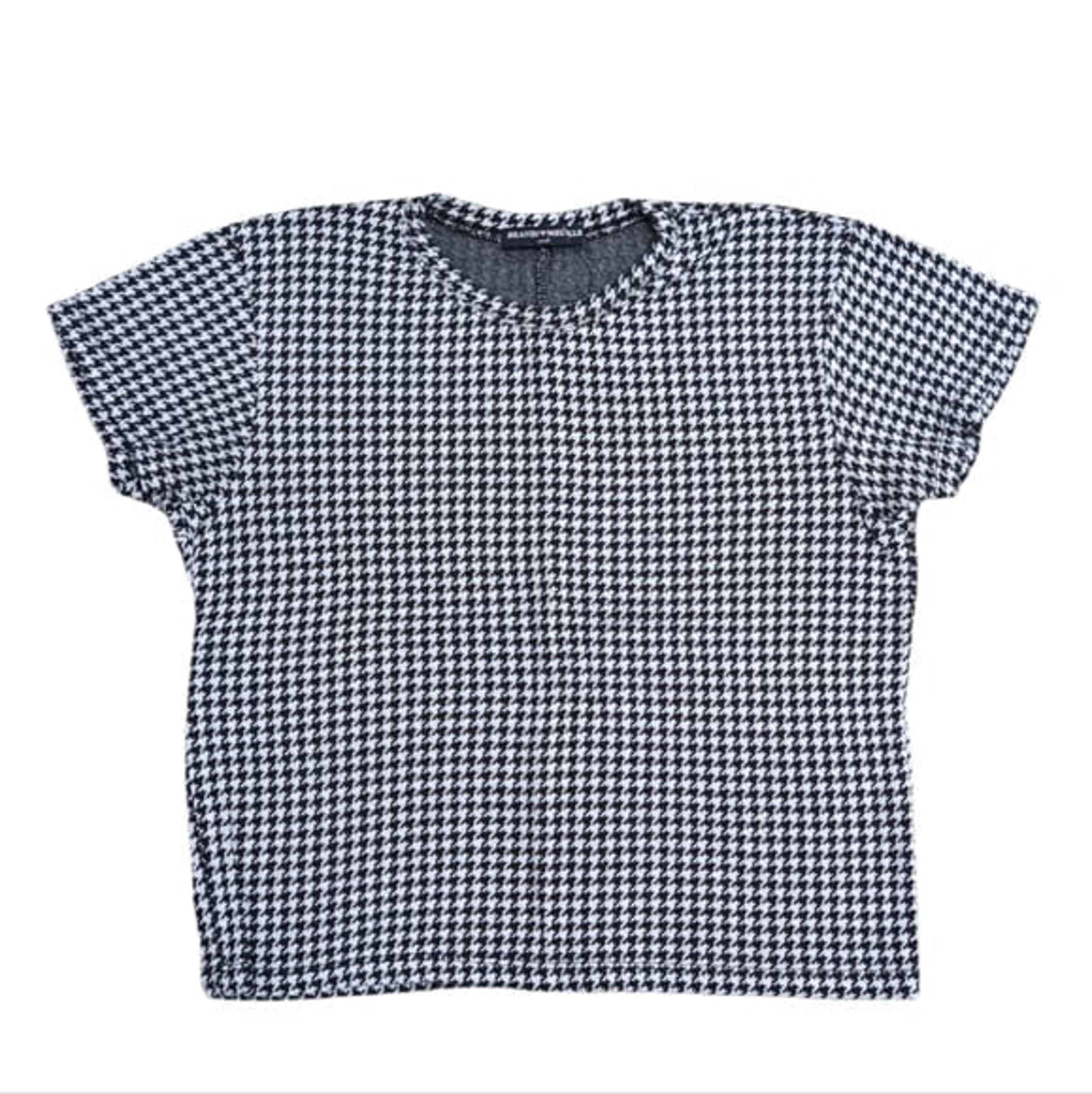 5/$20 Brandy Melville Checkered Hounds tooth Knit Crop Top size Small