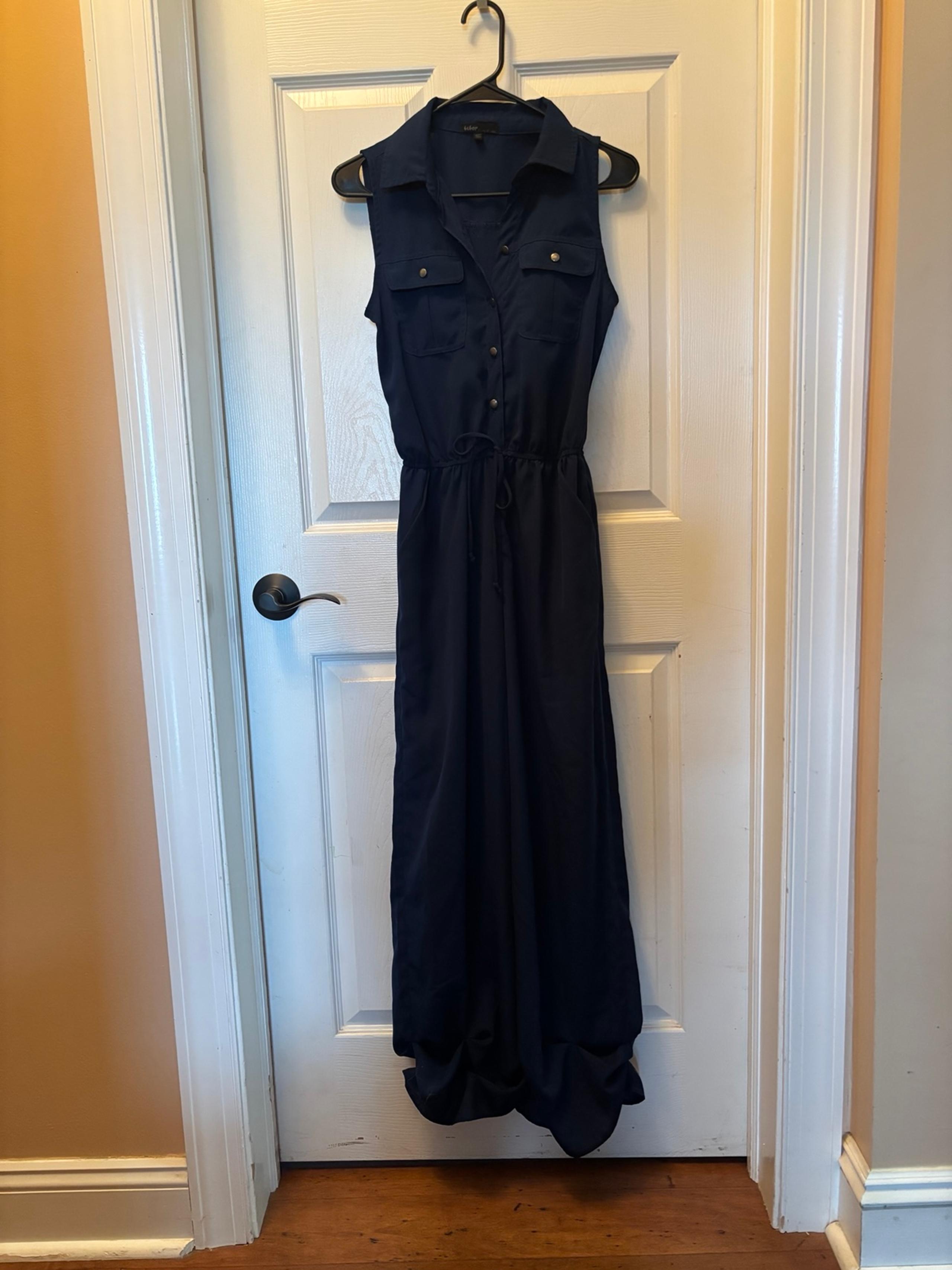 Navy Sleeveless Jumpsuit