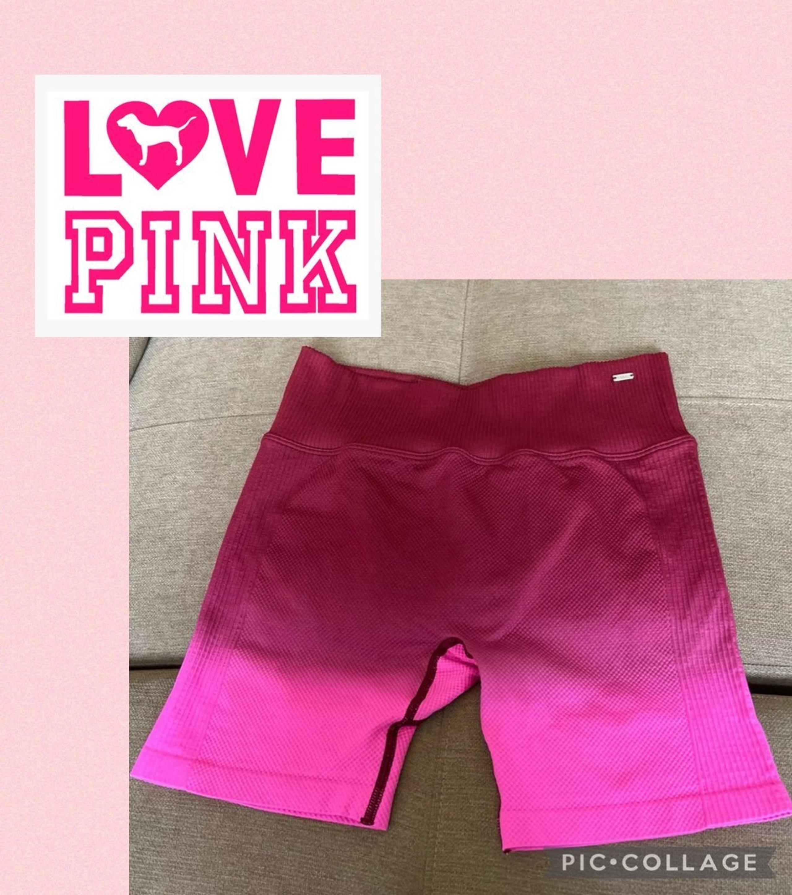 Victoria secret Bike short hot pink Sz M sporty yoga Pilates