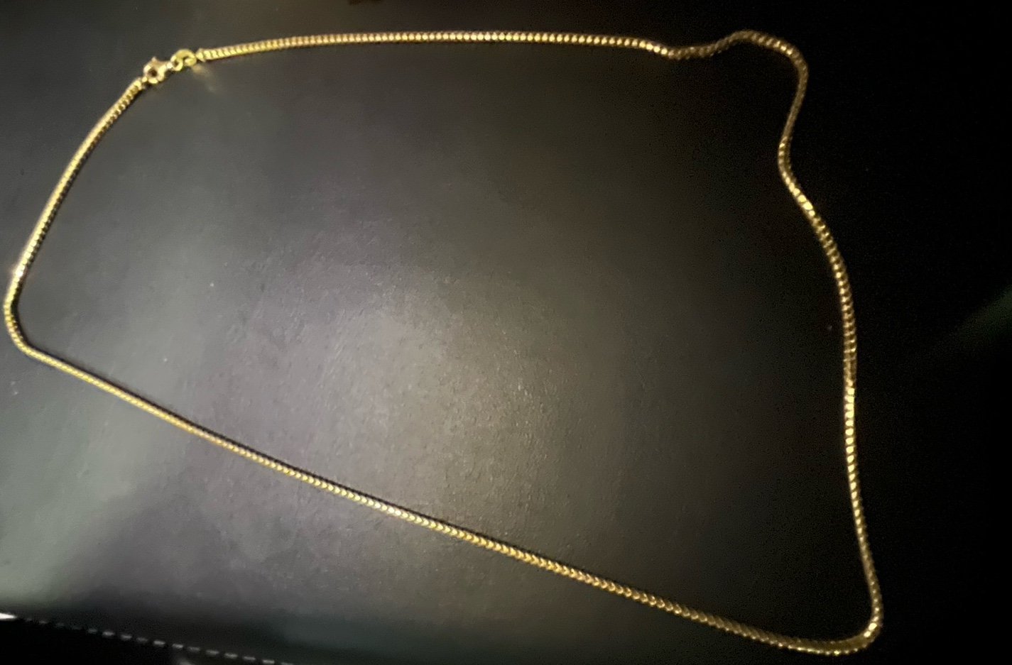 1.5mm 14K Yellow Gold Solid Franco Chain Necklace 20 inches