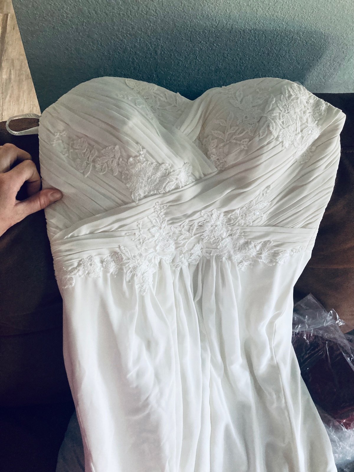 white wedding dress