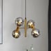 4-Light Gold Sputnik Chandelier Pendant Light Lighting