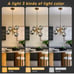 4-Light Gold Sputnik Chandelier Pendant Light Lighting