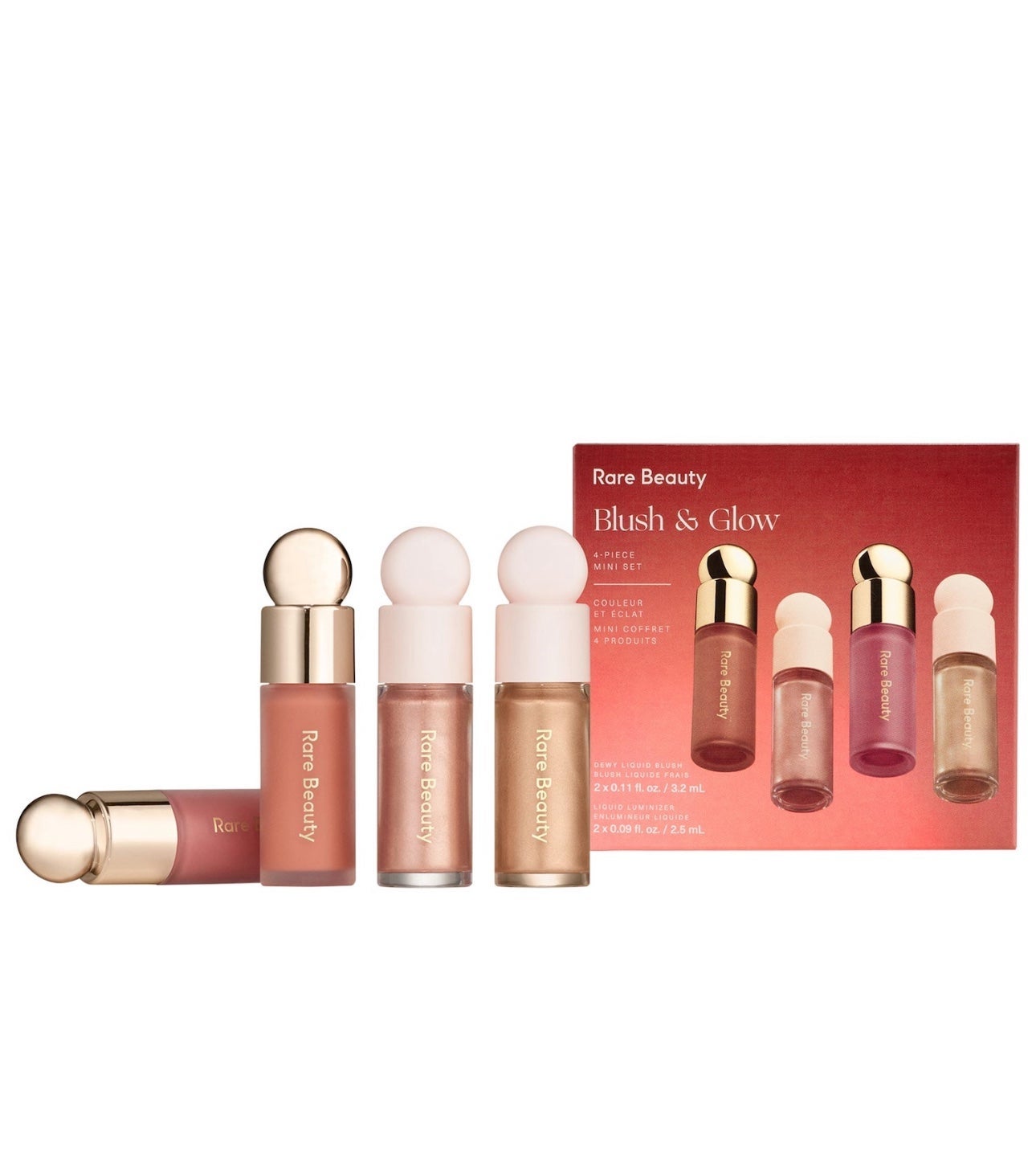 RARE BEAUTY Mini Blush & Glow 4-Piece Set