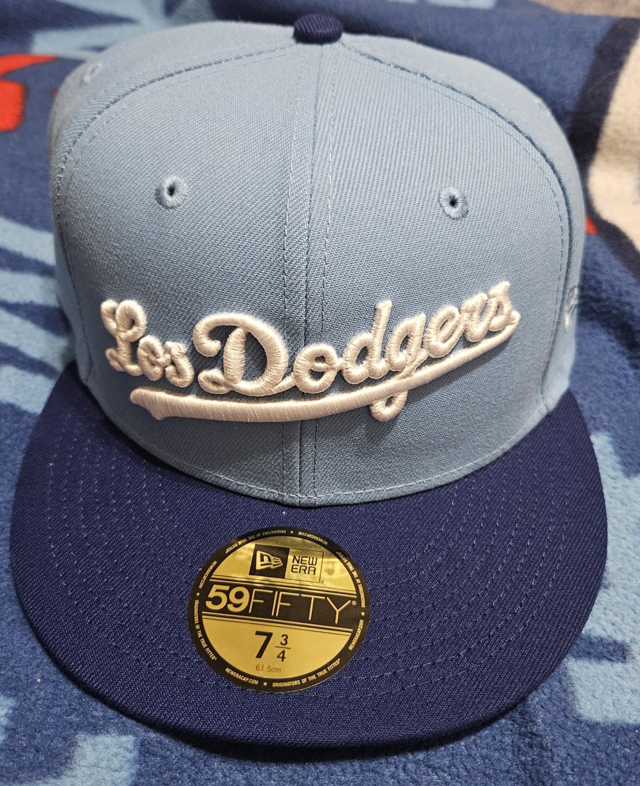 NWT Los Angeles Dodgers 2-Tone New Era Fitted Hat, Size 7 3/4