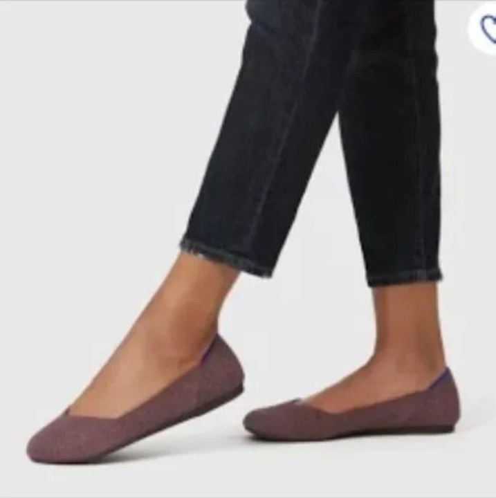 Rothy's Truffle Python Round Toe Flats