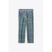 Zara Multicolor Chevron Printed Linen-Blend Cropped Straight Leg Pants (NWT)