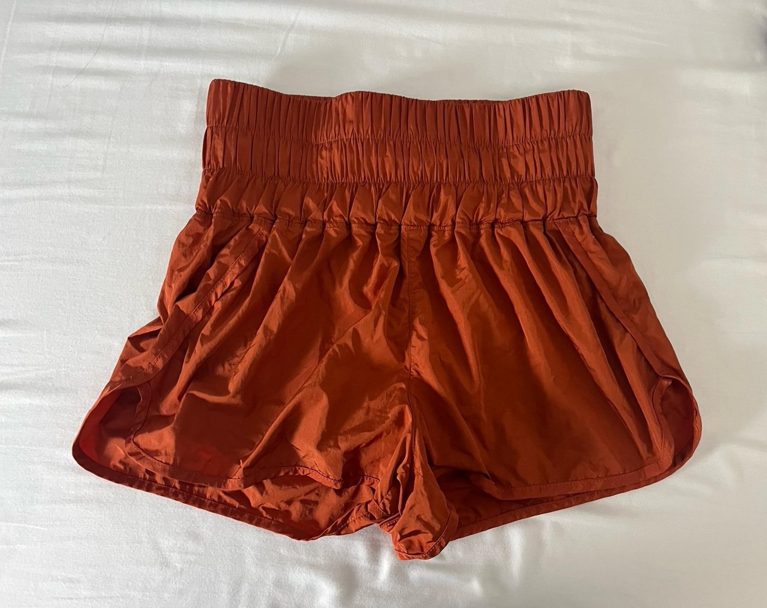 Free People orange active shorts