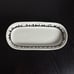 FISHS EDDY New York City Skyline 10 Celery Dish Platter Twin Towers White Black