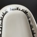 FISHS EDDY New York City Skyline 10 Celery Dish Platter Twin Towers White Black