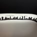 FISHS EDDY New York City Skyline 10 Celery Dish Platter Twin Towers White Black