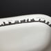 FISHS EDDY New York City Skyline 10 Celery Dish Platter Twin Towers White Black