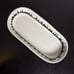 FISHS EDDY New York City Skyline 10 Celery Dish Platter Twin Towers White Black