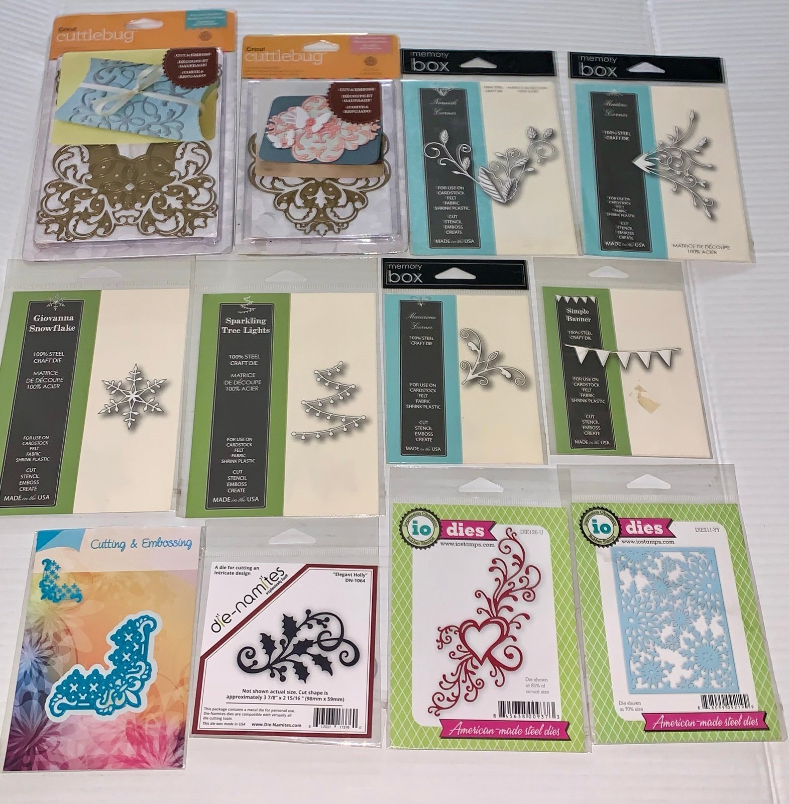 Metal Die Bundle of 12 - New - Cardmaking Scrapbooking Papercraft