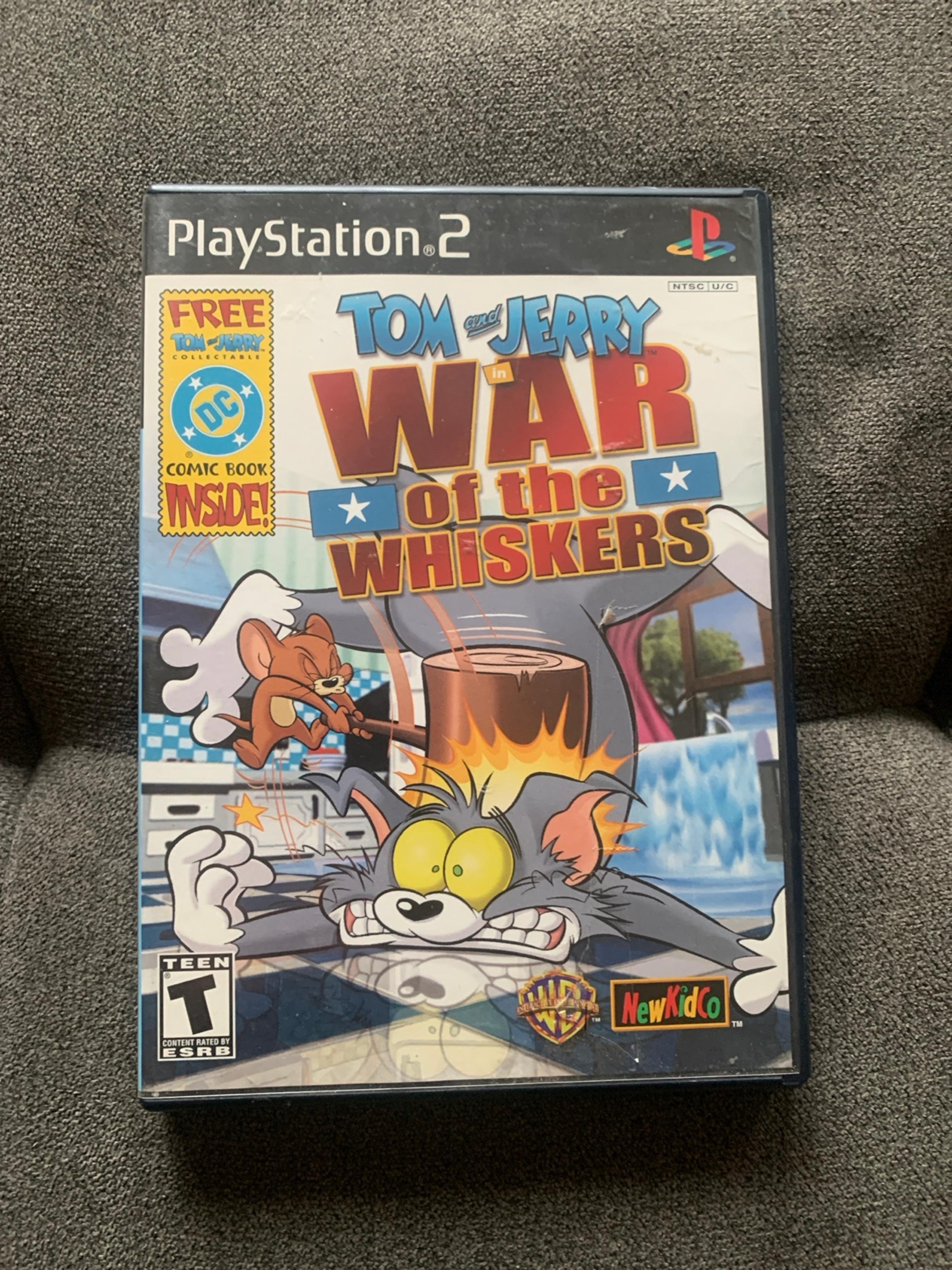 Tom and Jerry War of the Whiskeys for the PS2 CIB (w/ comic!)