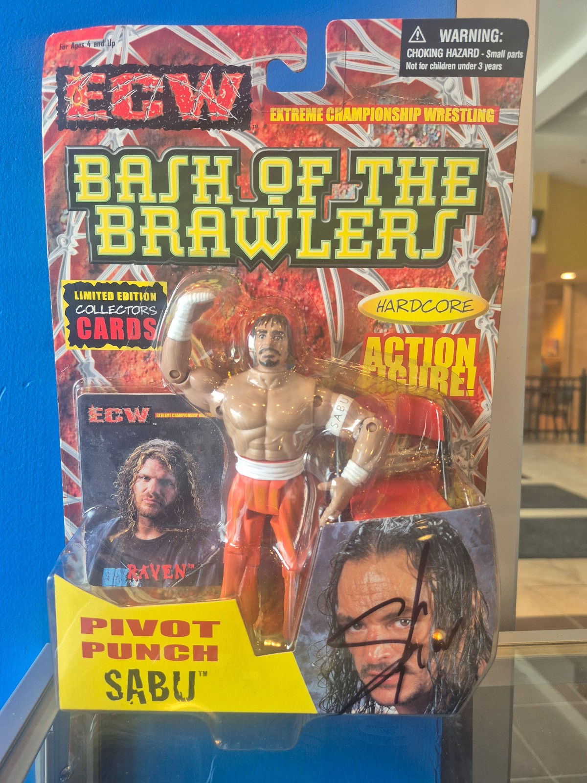 Sabu Autographed ECW Bash of the Brawlers Action Figure
