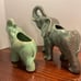 Vintage Set of Ceramic Elephant Planters