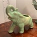 Vintage Set of Ceramic Elephant Planters